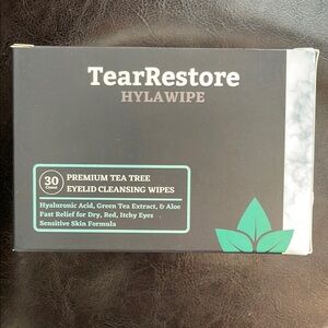 TearRestore HylaWipe Tea Tree Lid Hygiene Wipes (30ct Wipes)